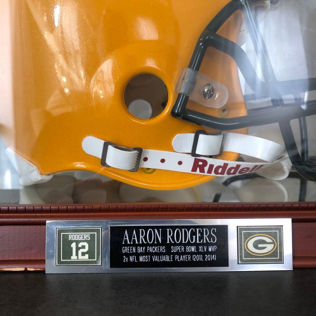 アーロンロジャース Green Bay Packers サイン入りヘルメット
