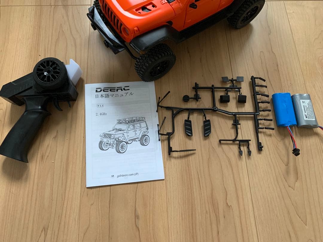 オレンジ オフロードラジコン車 ルーフラック付mn128 DEERC クローラー