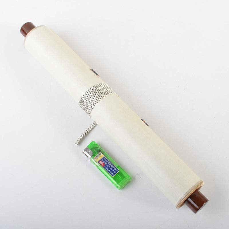 掛軸　大徳寺高桐院　松長剛山筆　一行書　「深雲古寺鐘」　共箱　C　6317A