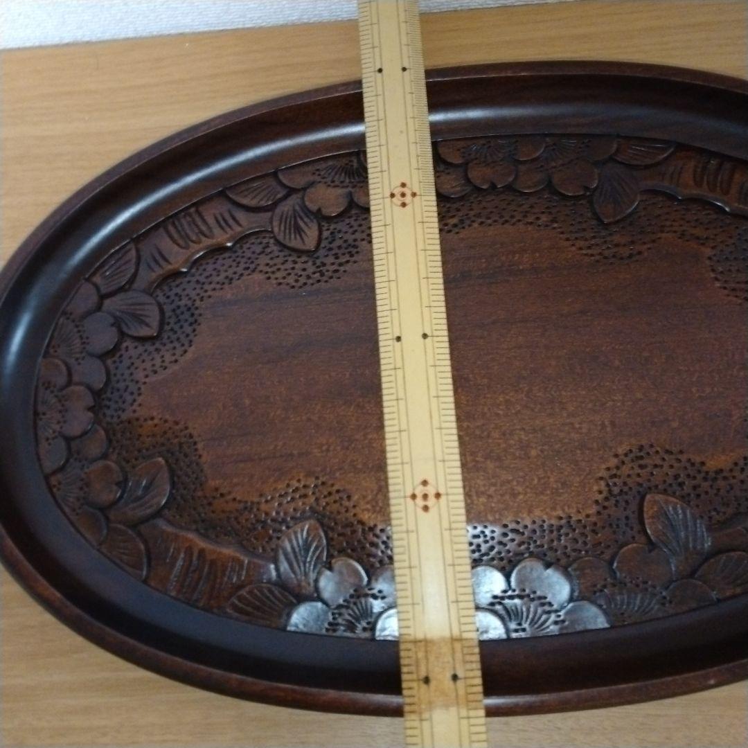 軽井沢彫り　盆　トレー
