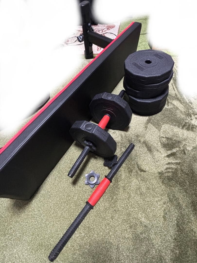りお　可変式ダンベル、トレーニングチェア