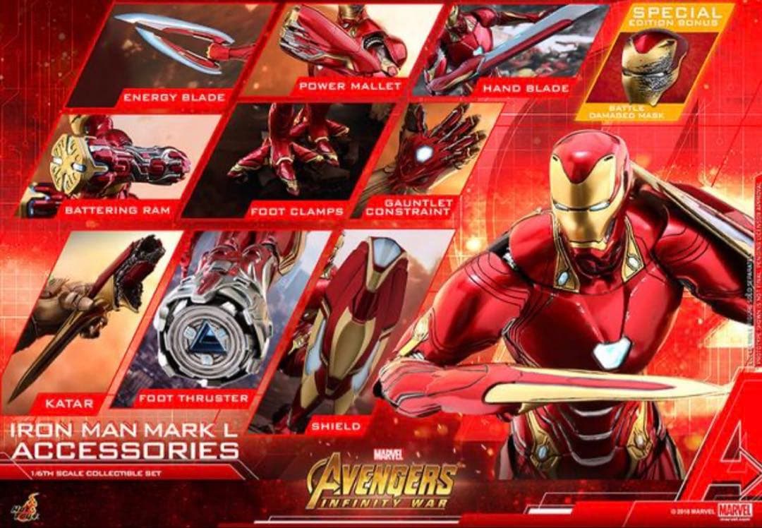 hottoys アイアンマンマーク50拡張パーツセット