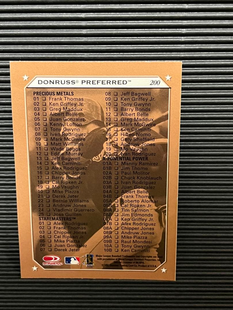 メジャーリーグ　カード　NOMAR GARCIAPARRA
