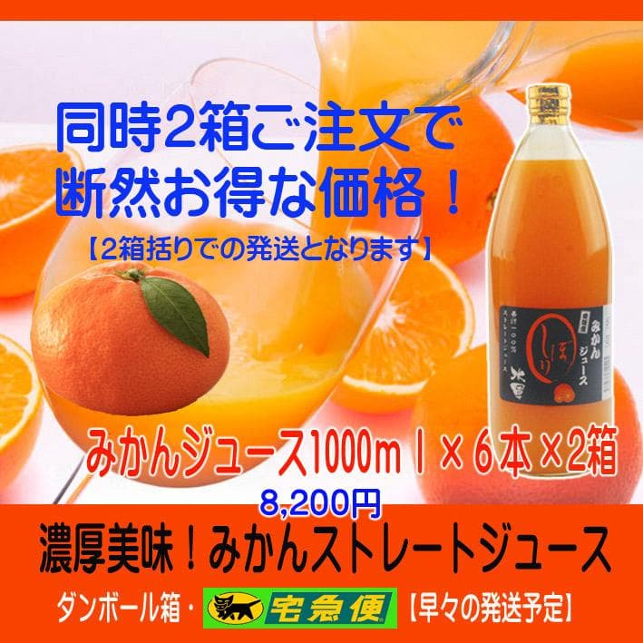 【kota】1000mlみかんジュース１２本