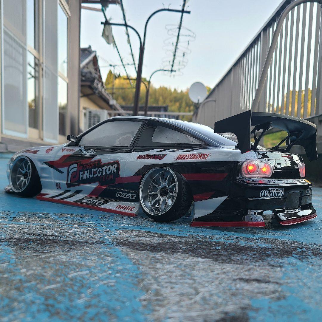 ラジコンボディ　D-MAX 180SX DRIFT SHIBATA シバタ