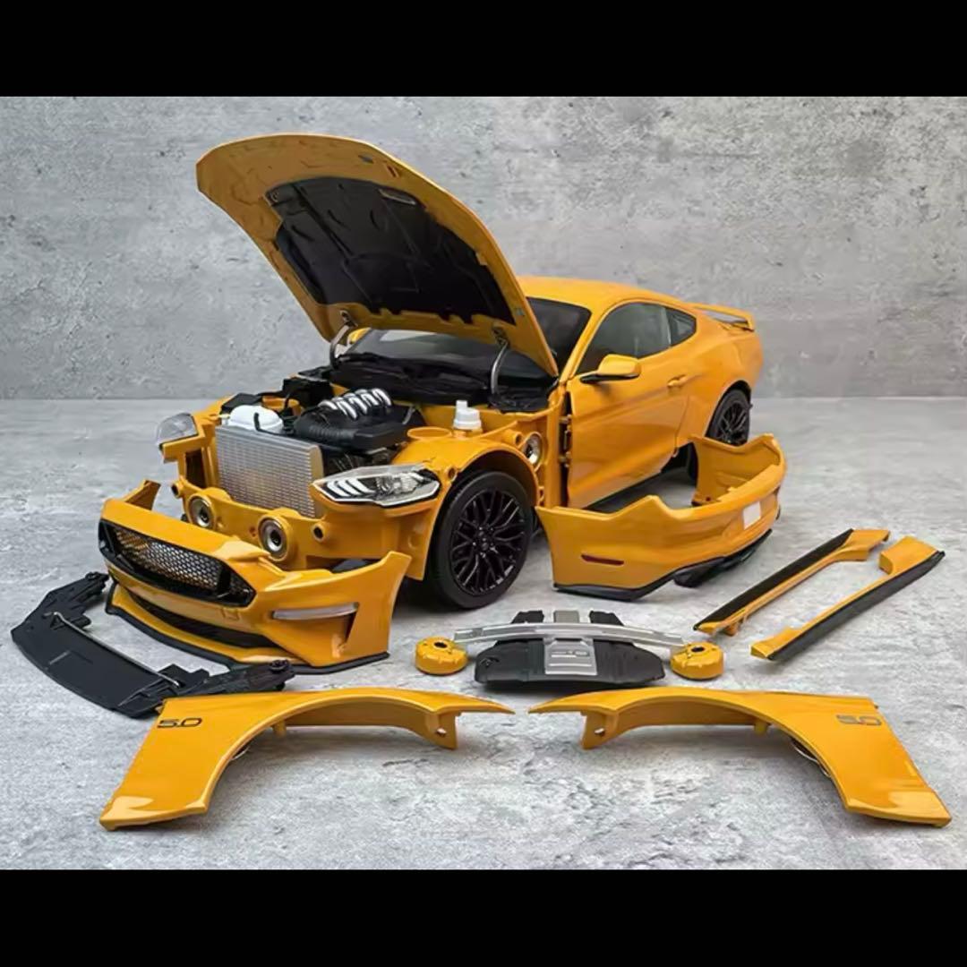 1:18 マスタング GT ワイドボディ改造キット シミュレーション合金車モデル