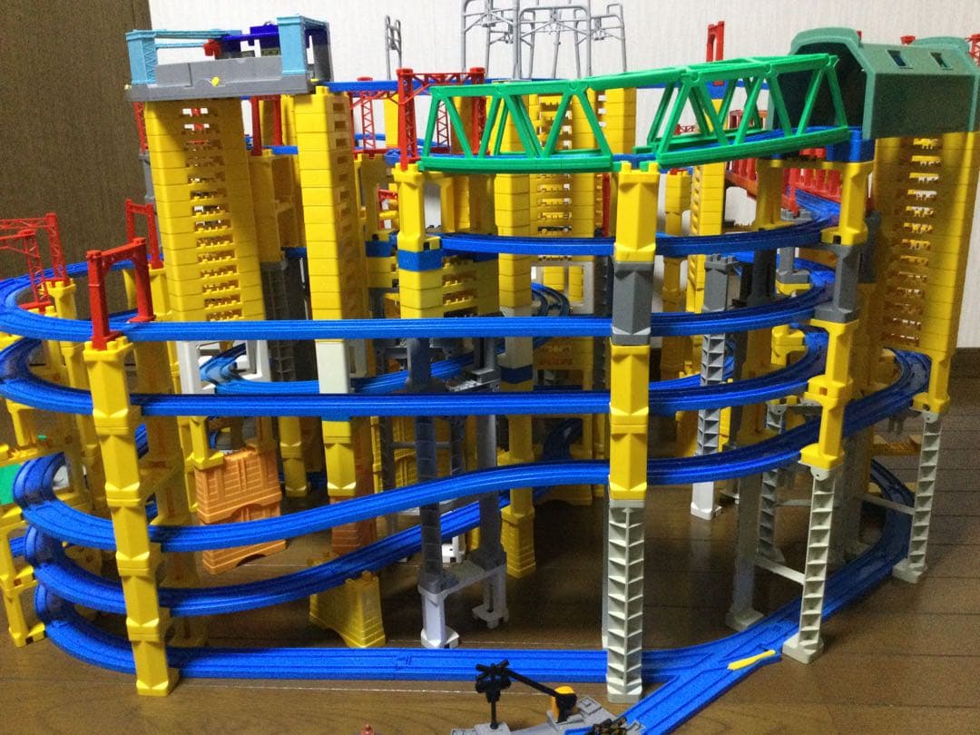 プラレール線路　参考出品　8階レイアウト　プレミアパーツ組み込み