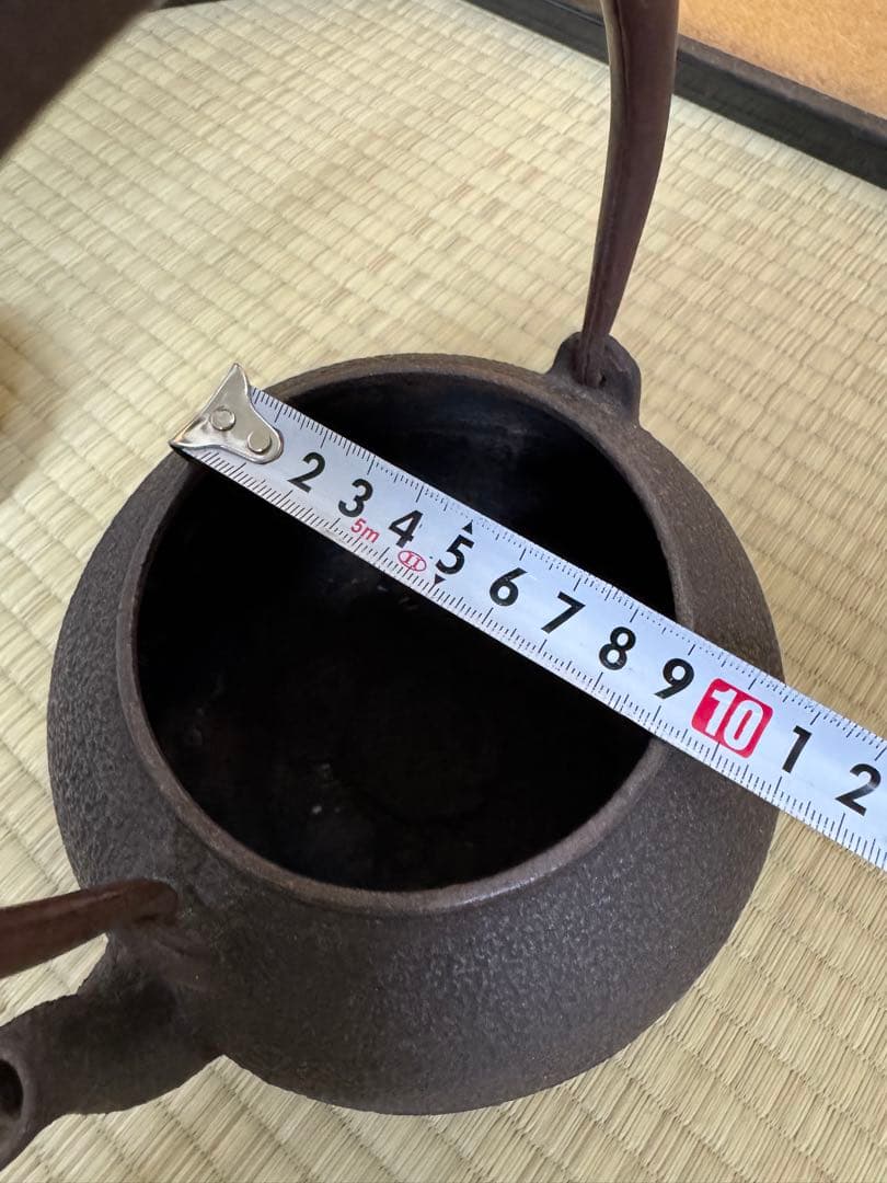 茶道具　龍文堂造 鉄瓶　時代物