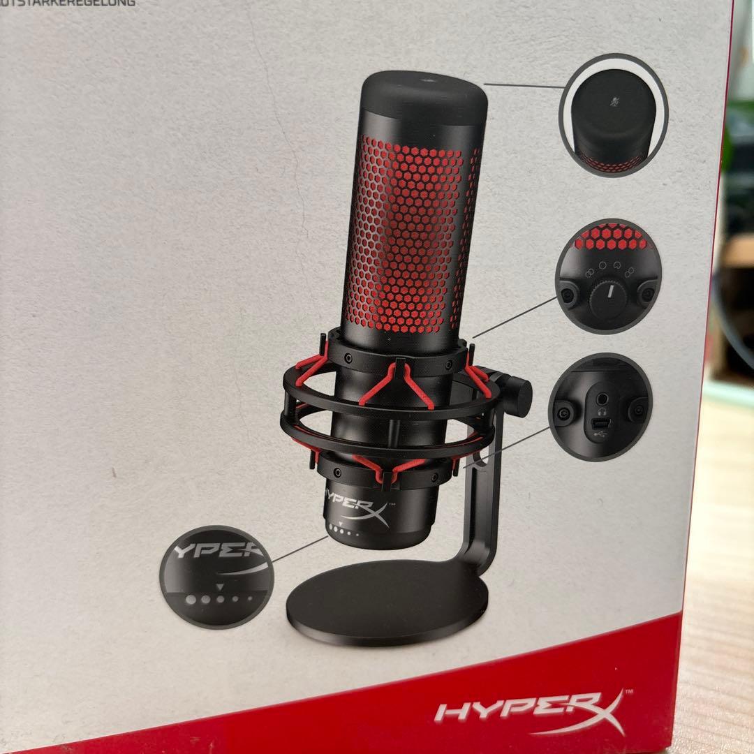 【新品(開封済)　未使用】HyperX HX-MICQC-BK
