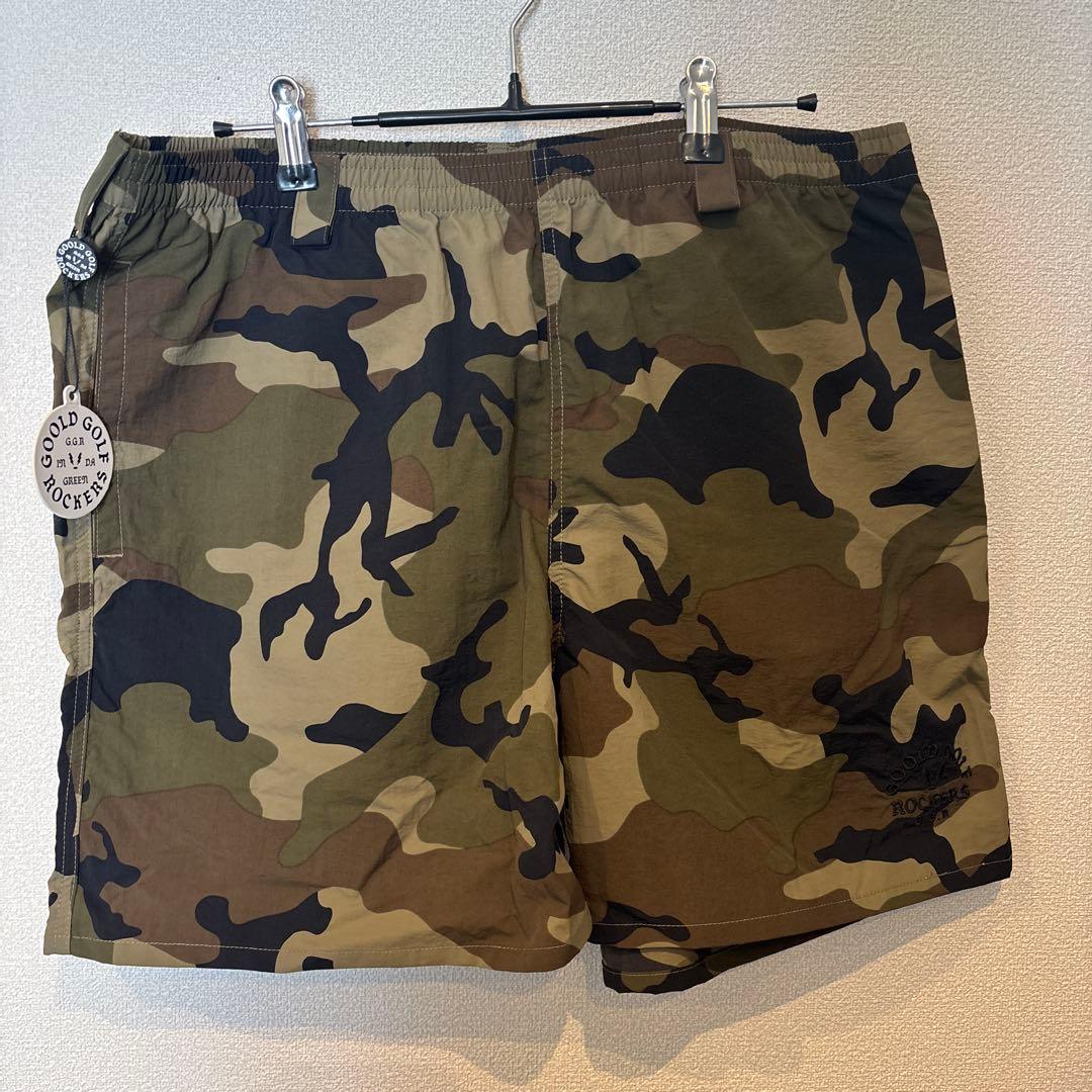 【新品タグ付き】Goold golf rockers 迷彩ショートパンツ　L