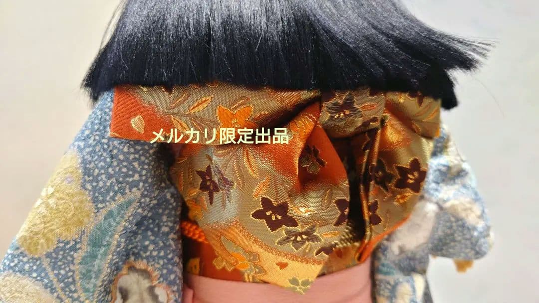 【美品】市松人形 辻が花 公司作 正絹 メルカリ限定出品★