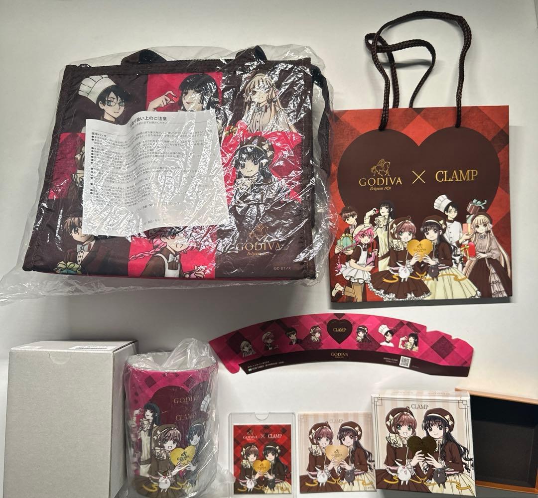 ゴディバ　GODIVA CLAMP タンブラー　ステッカー　保冷バック　ショッパ