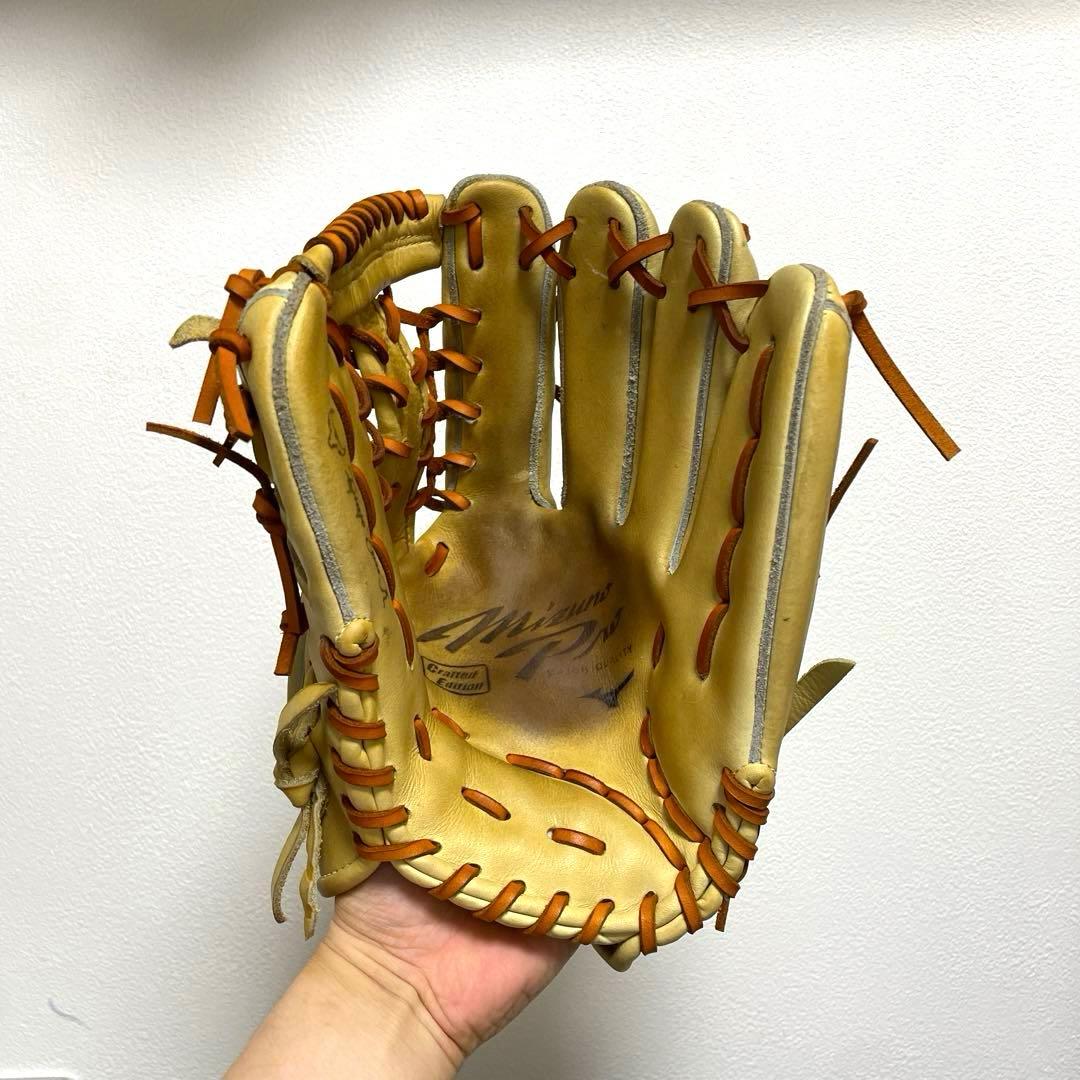 ミズノプロ 上林モデル 型抜群 即戦力 美品 軟式 外野手用グローブ