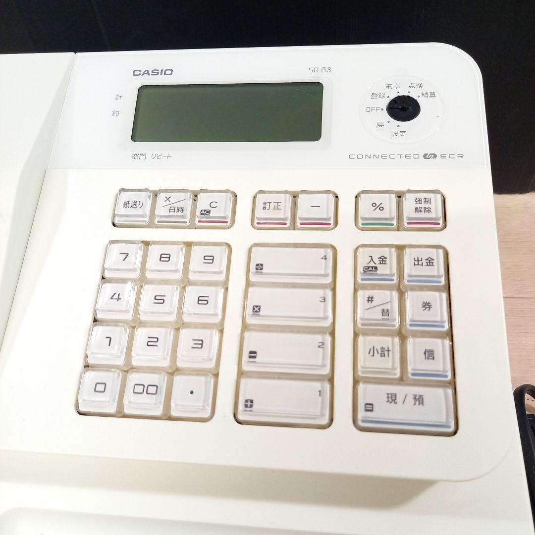 CASIO レジスター SR-G3 新品レジロール付き カシオ