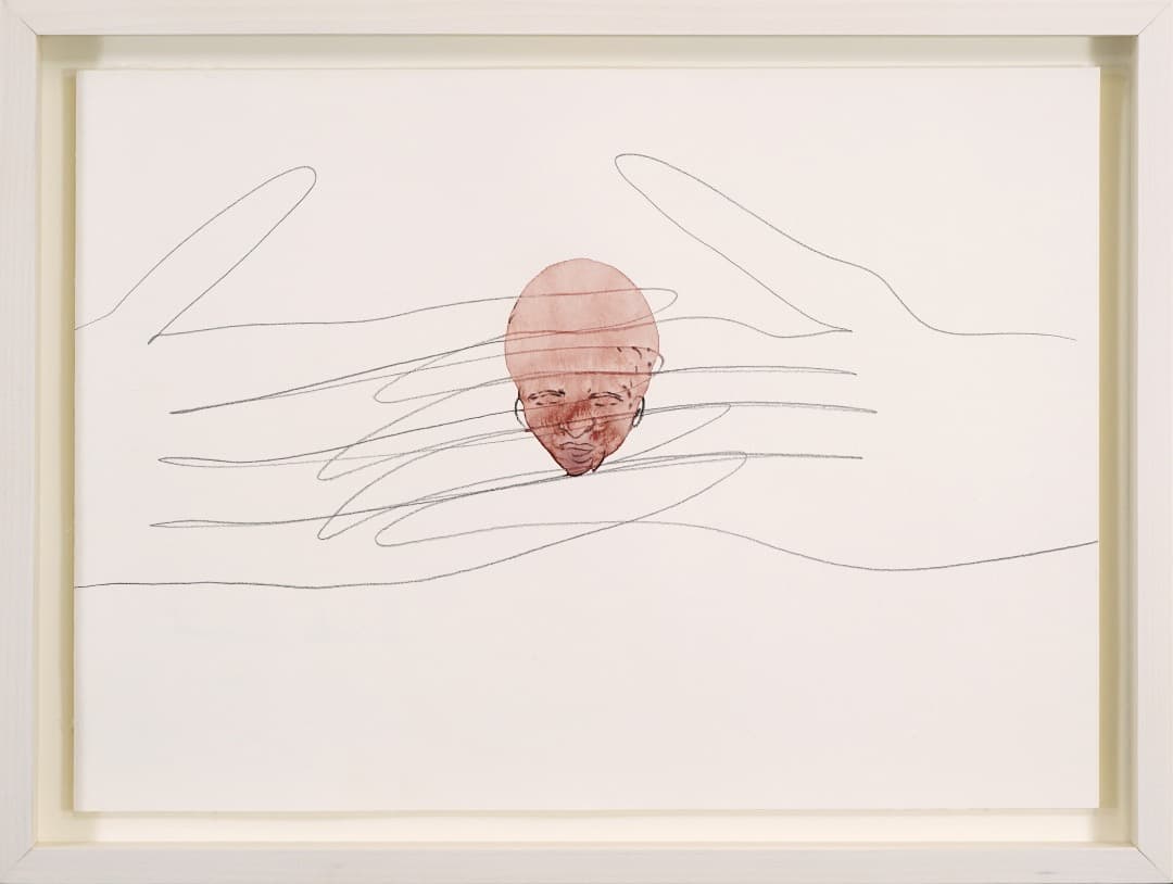 GOROさま専用　川内 理香子「hands」水彩・鉛筆　COA有