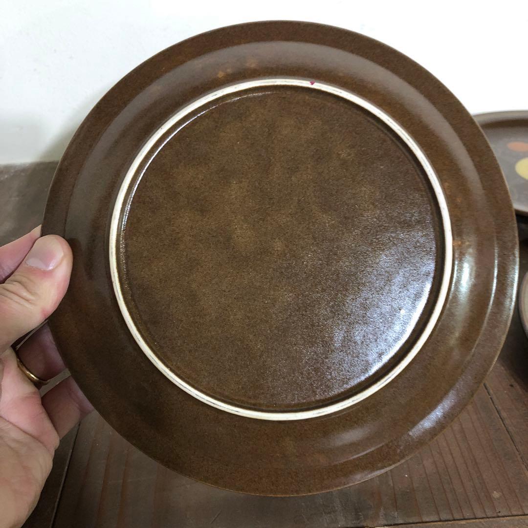 70s es Briard Aztec stoneware 6枚　皿