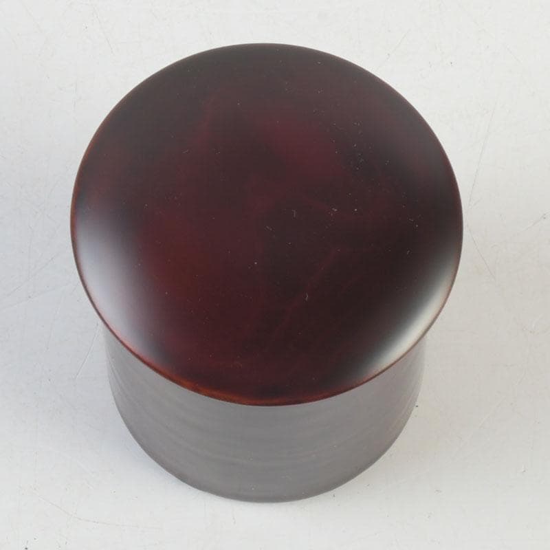茶道具　塗師　手塚隆作　桧小筒　金輪寺棗　共布共箱　V　9895