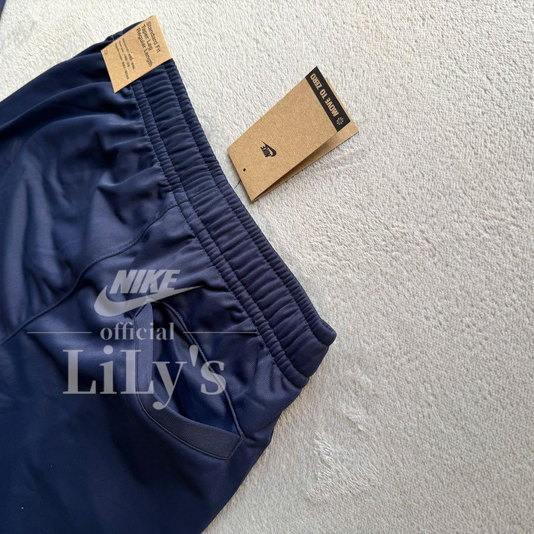 【Ｌサイズ】ナイキ上下セットアップ　ネイビー　ロゴ刺繍　スウォッシュ　新品未使用
