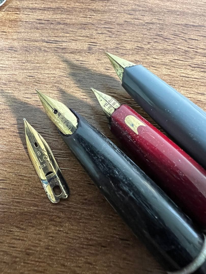 pilot パイロット 万年筆　14k*3 18k*1