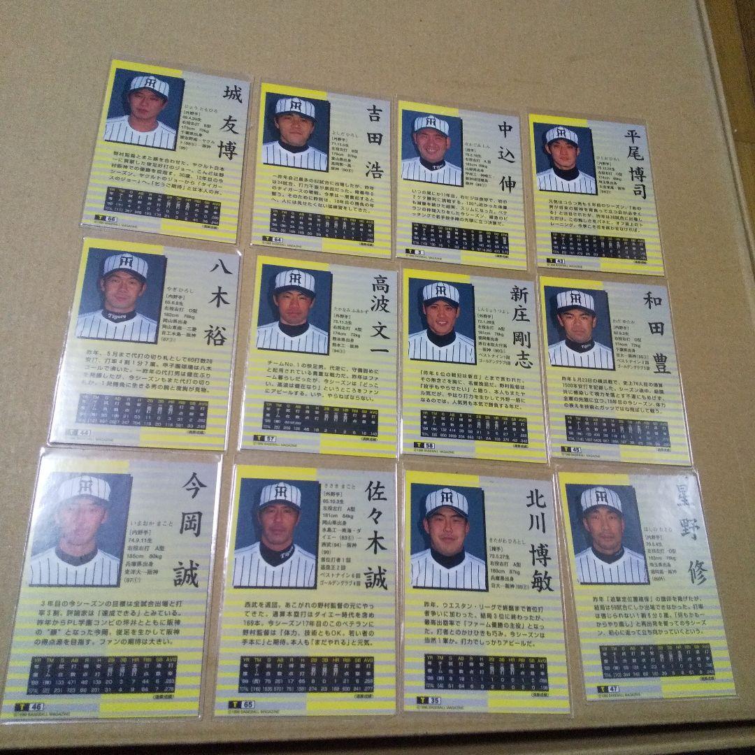 (人数訂正65名)阪神タイガース 1999年サインカード 新庄剛志サイン