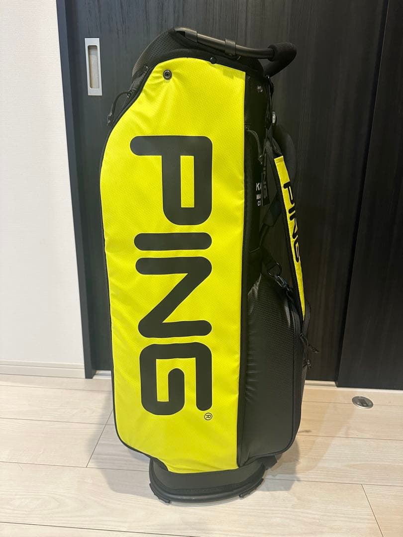 新品未使用★PING キャディバッグ イエロー×ブラック
