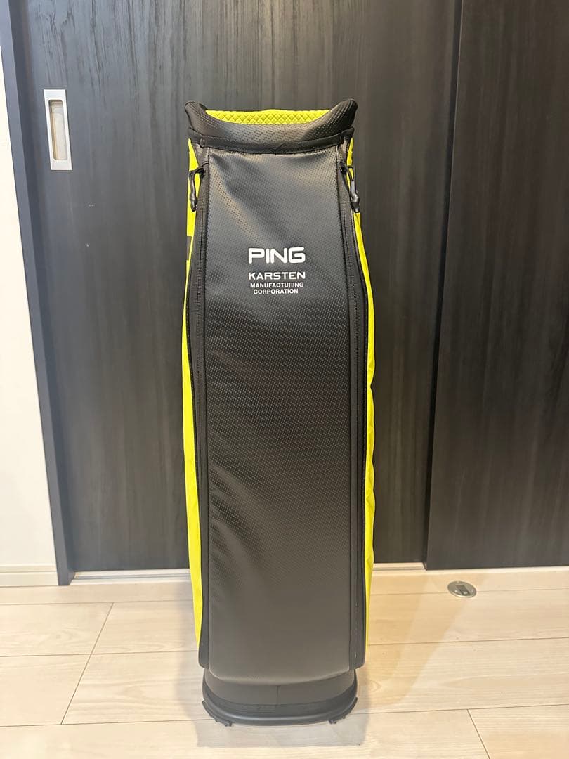 新品未使用★PING キャディバッグ イエロー×ブラック