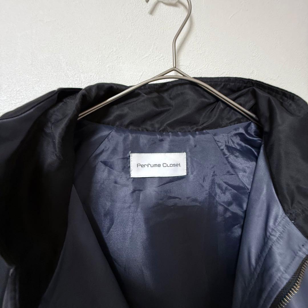 Perfume closet カラーブラックナイロンジャケット　アウター