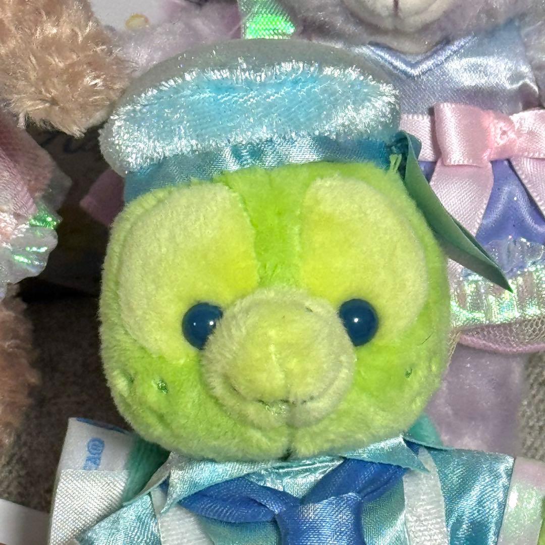 東京ディズニーシー　カラフルハピネス　ぬいぐるみバッジ　7体セット　コンプリート
