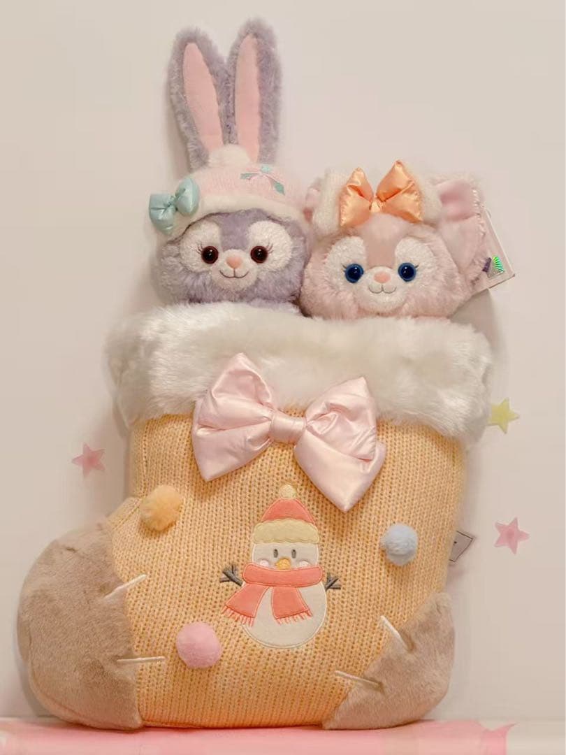 【お顔厳選】新作　上海ディズニー　冬限定リーナベル&ステラルーぬいぐるみ