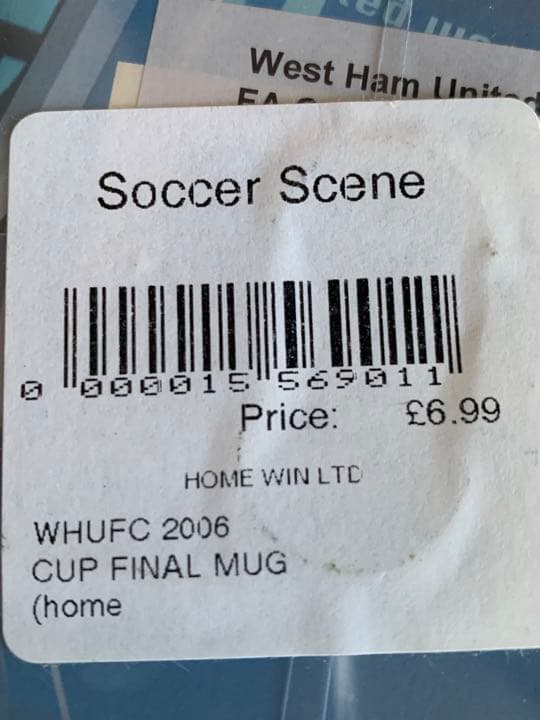 入手不可能06 West Ham United FA Cup決勝進出マグカップ