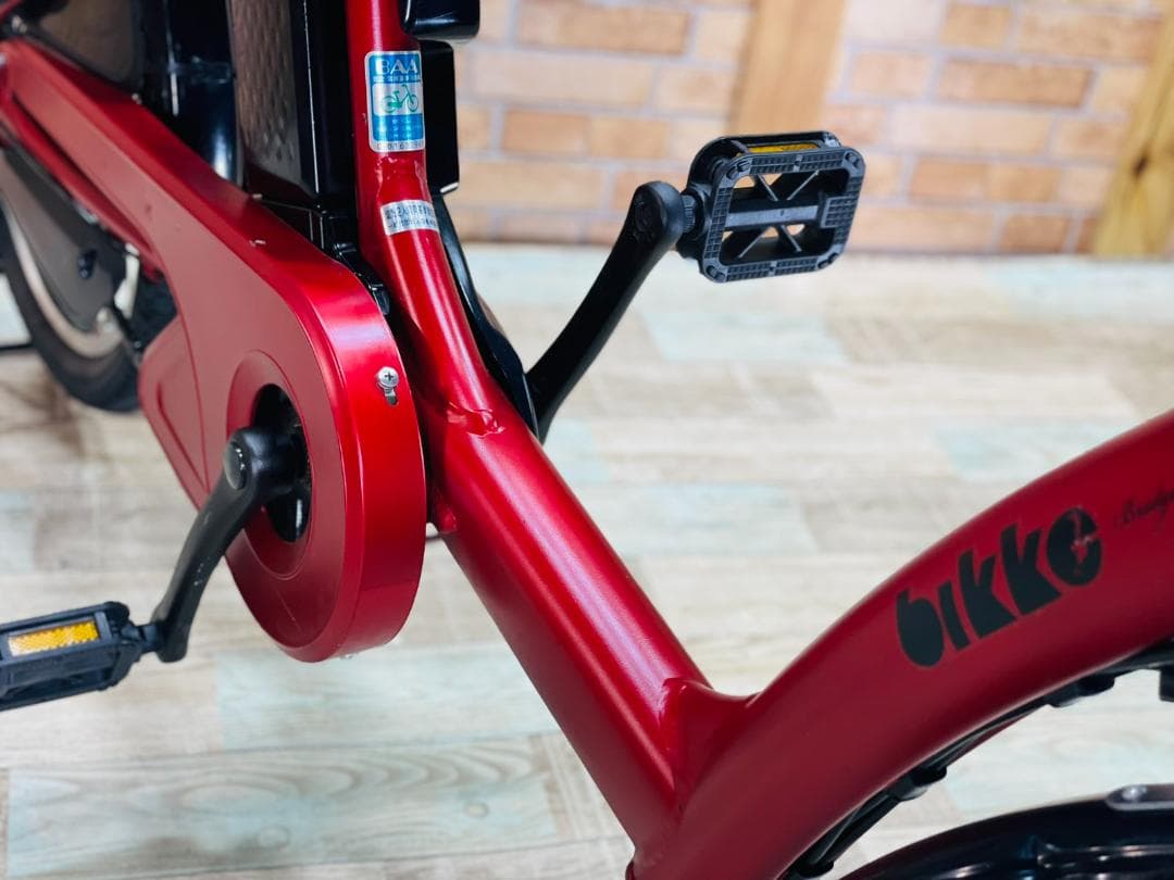 2018年 ビッケ 超人気レッド 子供乗せ電動アシスト自転車 H2174