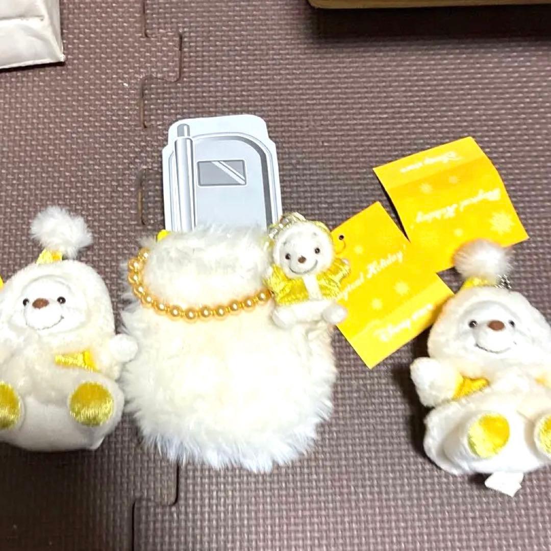 ‼️希少新品‼️ディズニー　プーさん　キーホルダー2個と携帯ケース　平成レトロ　レア