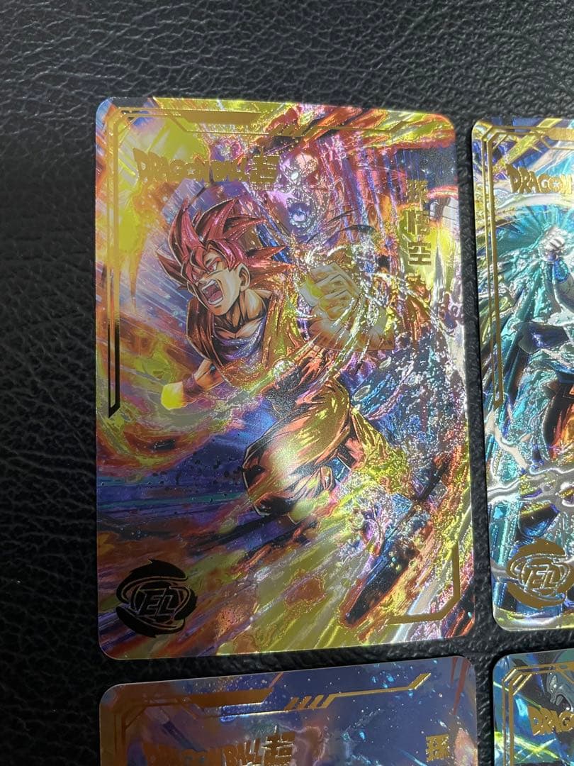 ④超サイヤ人ゴッド、ブルー孫悟空　6枚　海外版　ヒストリーオブドラゴンボール