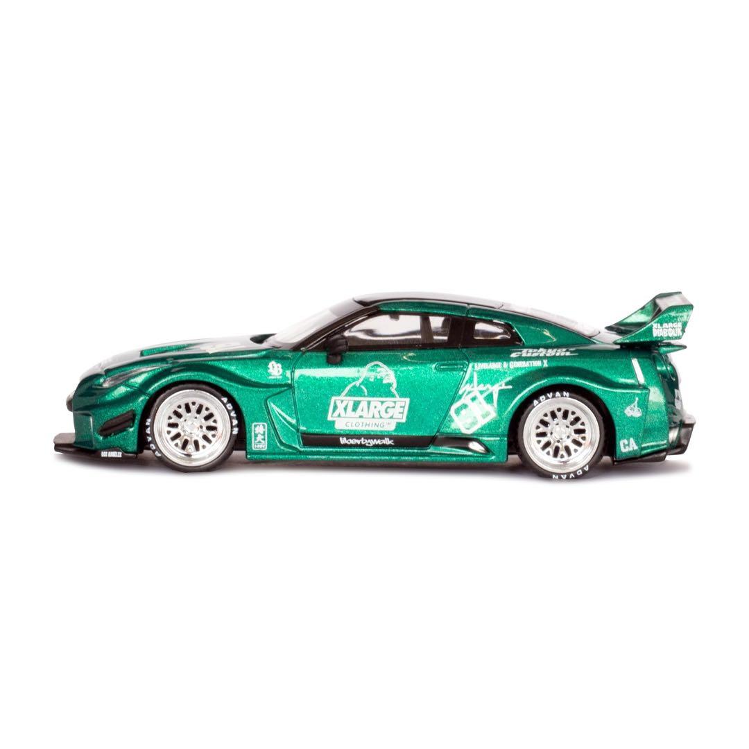 2台セットLBWK MINIGT × XLARGE NISSAN 35GT 緑