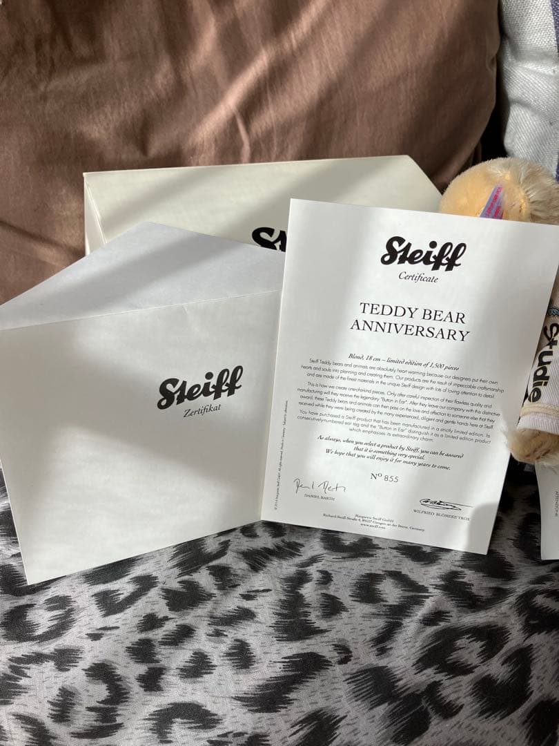 Steiff  テディベア レーシングスーツ