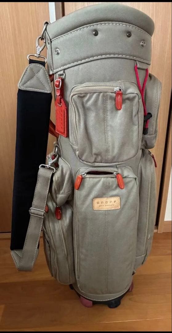 希少 オノフ ONOFF キャディーバッグ サンドベージュ