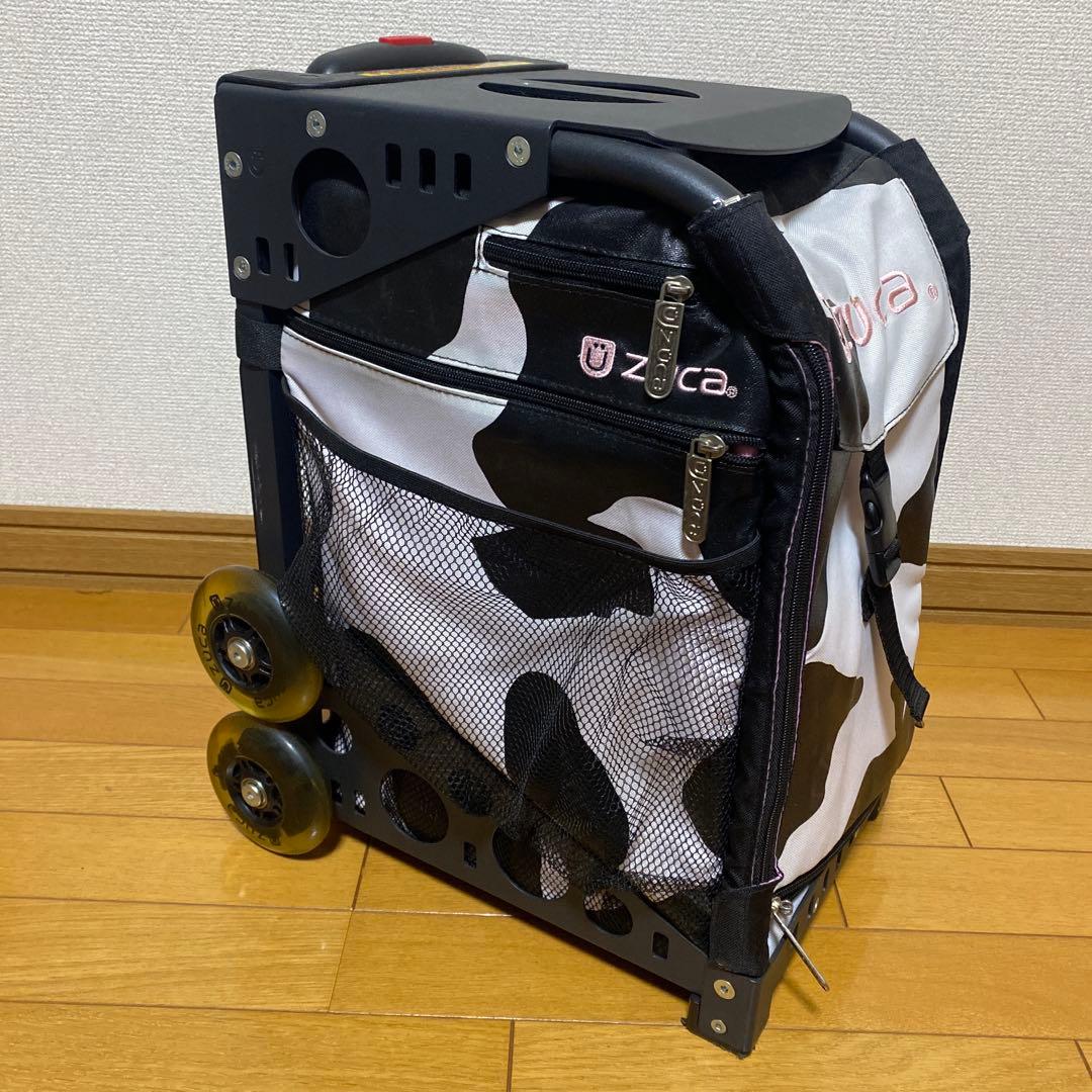 金欠緊急値下げ　ZÜCA キャリーカート 黒・白 牛柄　ビジネスバックセット