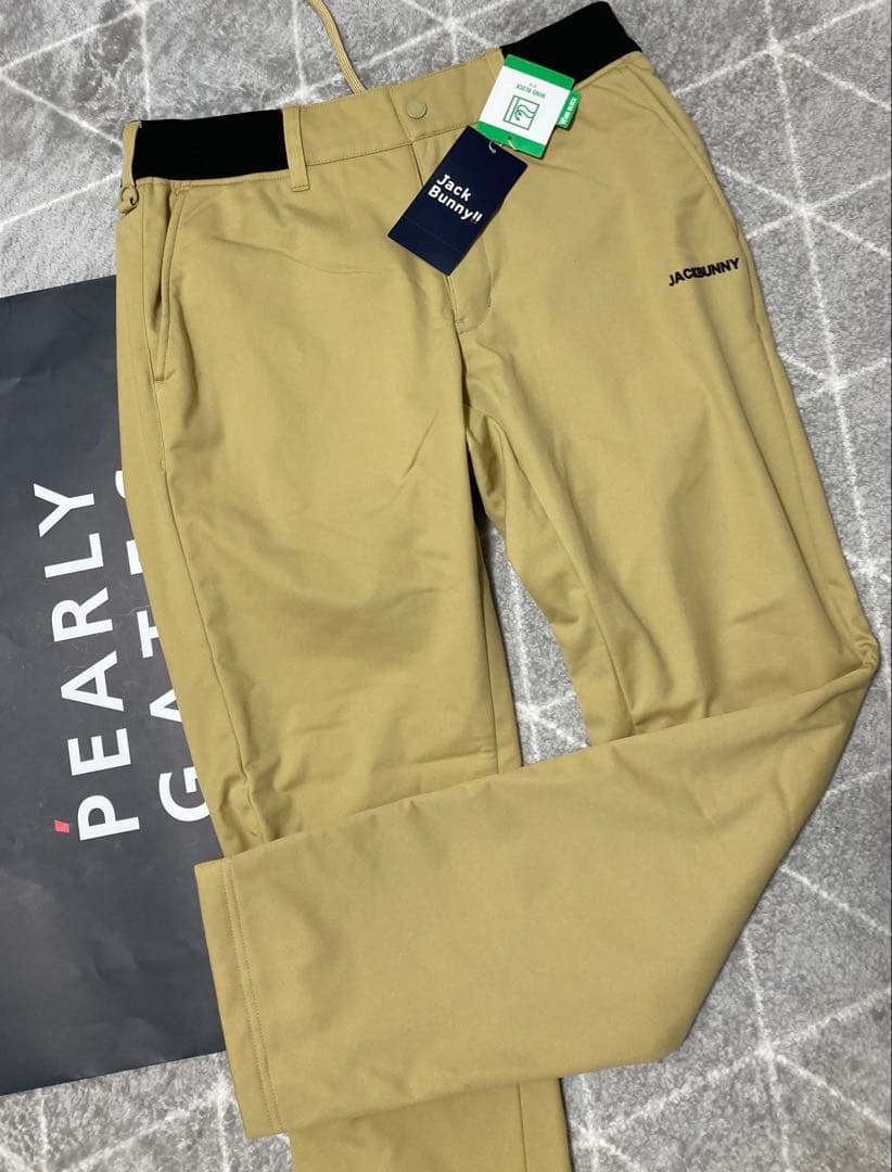 新品 パーリーゲイツ ジャックバニー エアシャット裏フリース防風パンツ(4)M