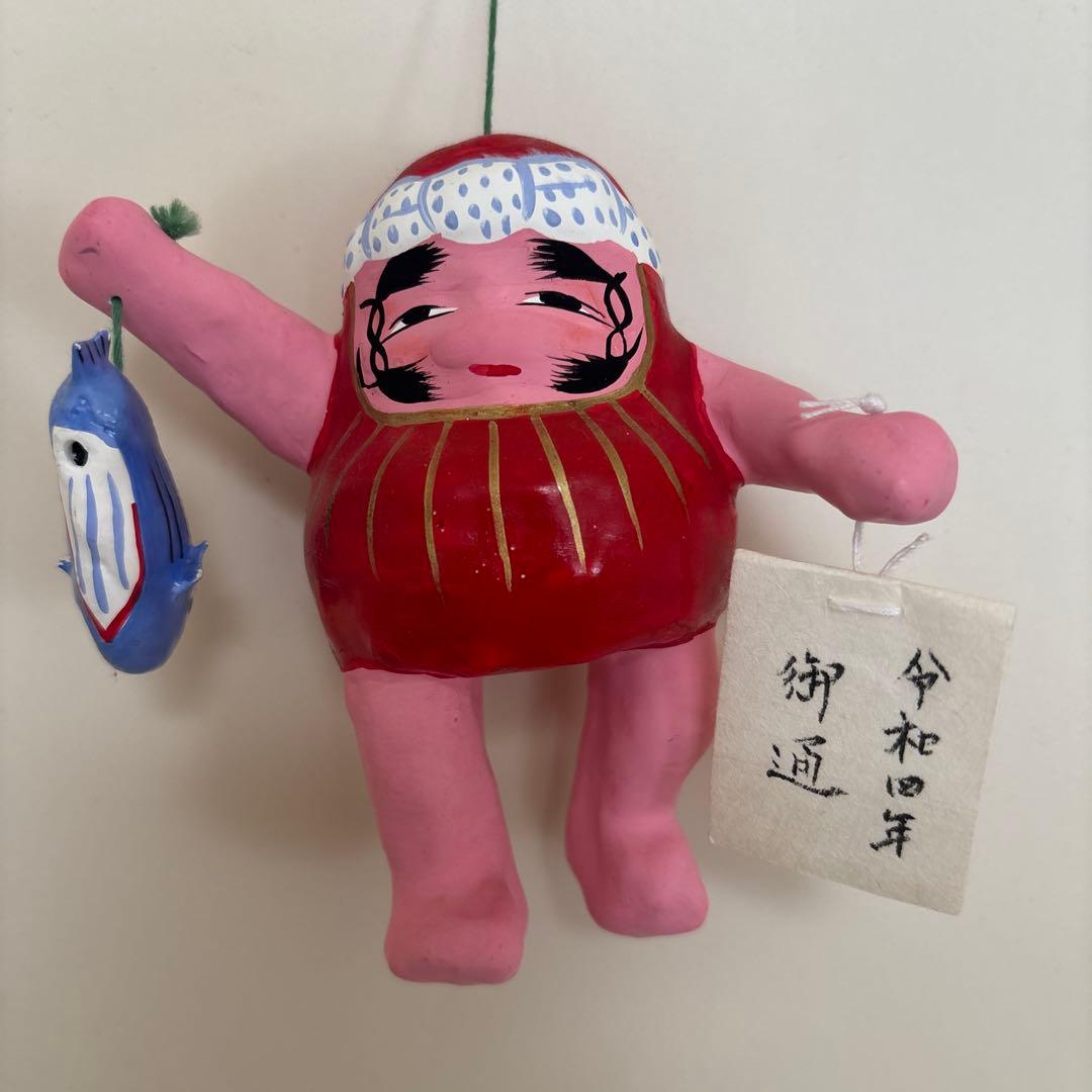 浜松張子　酒買いだるま　郷土玩具