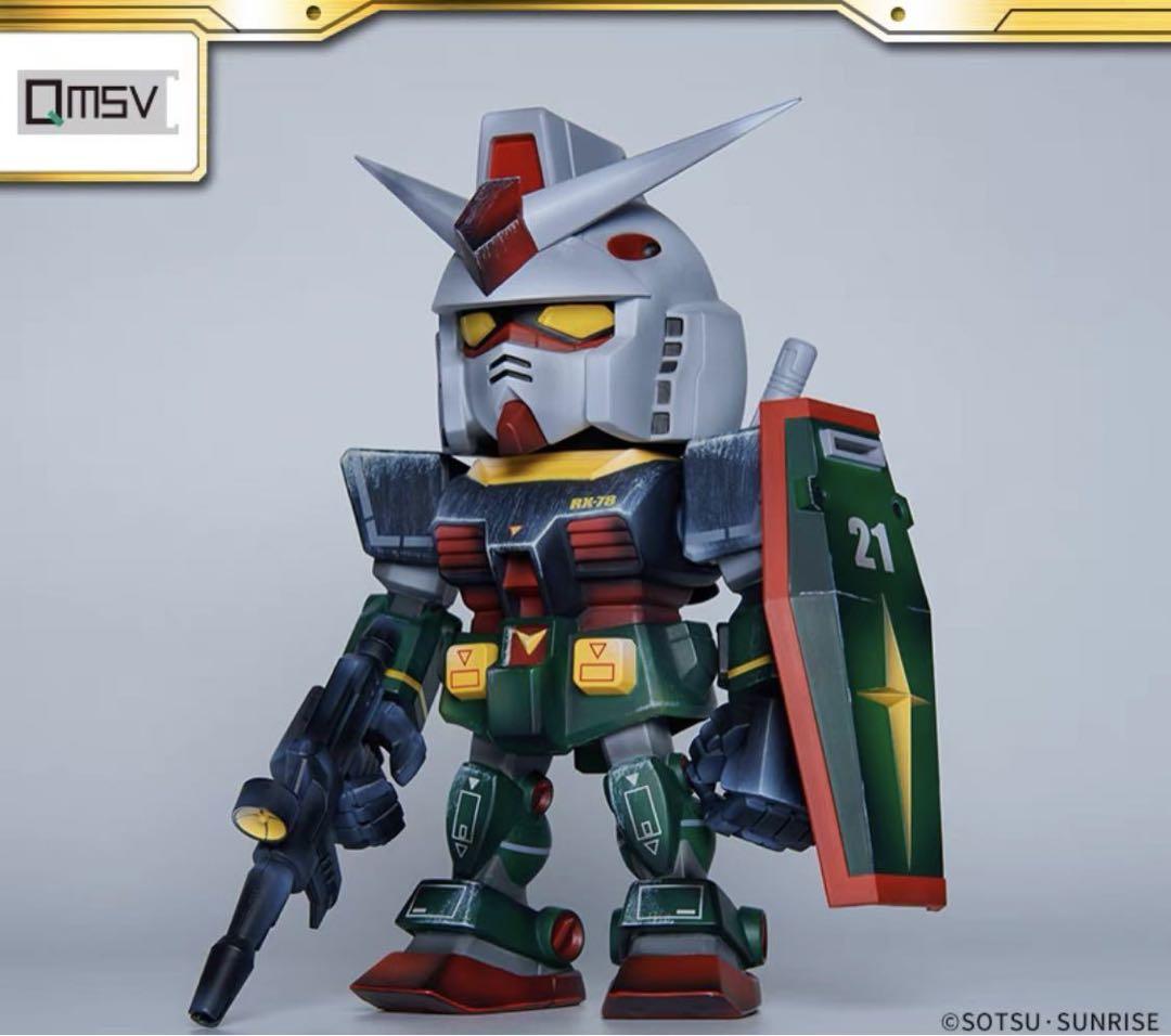 特大ソフビ QMSV 大河原邦男カラー ガンダム&ザク 20cm 1000個限定