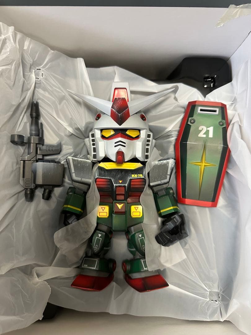 特大ソフビ QMSV 大河原邦男カラー ガンダム&ザク 20cm 1000個限定