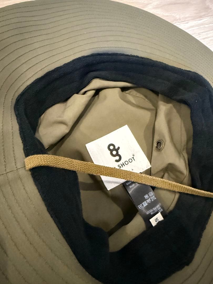 8G SHOOT 8G SAFARI HAT ゴルフハット カーキ