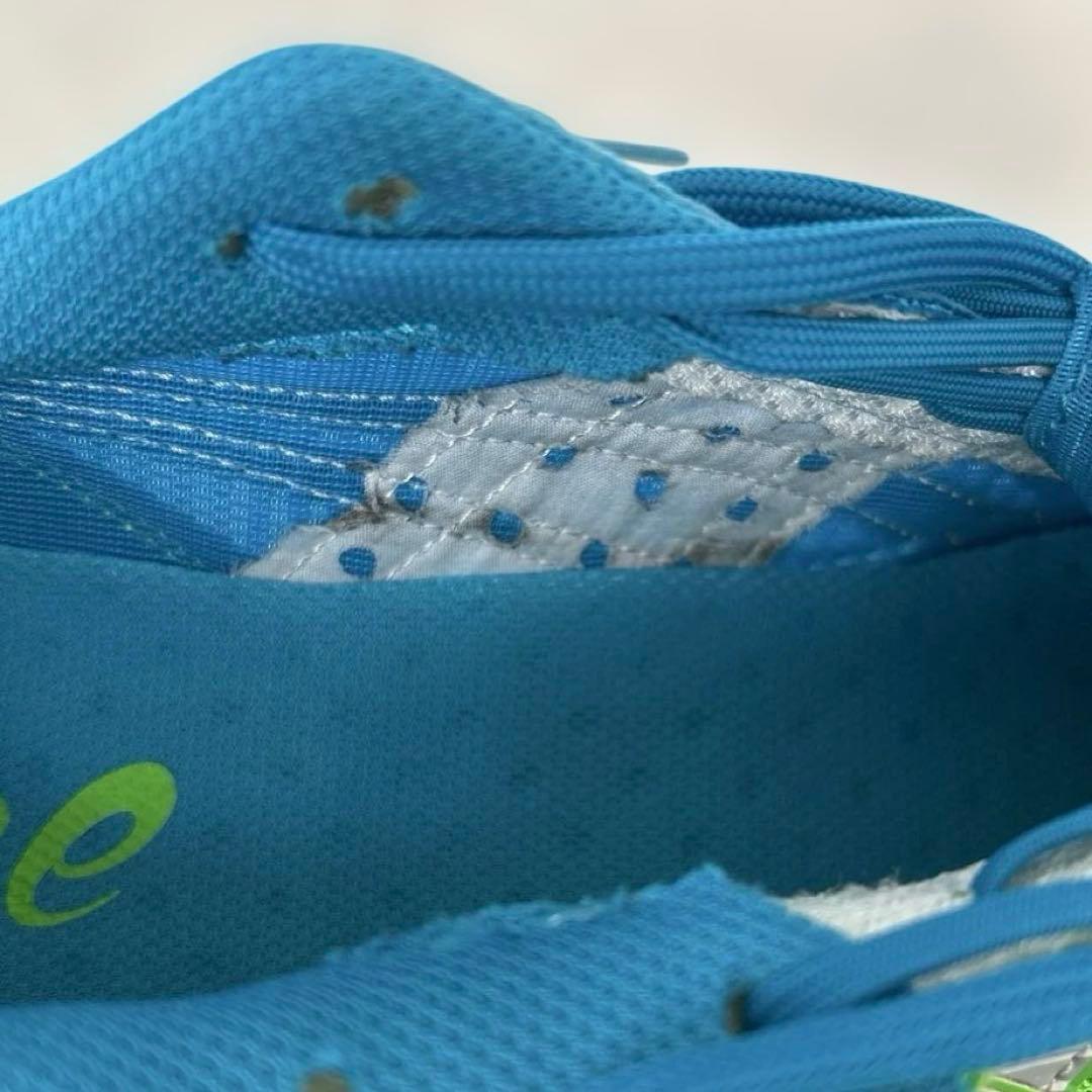 asics ランニングシューズ 4-wide 27.5cm 緑／青