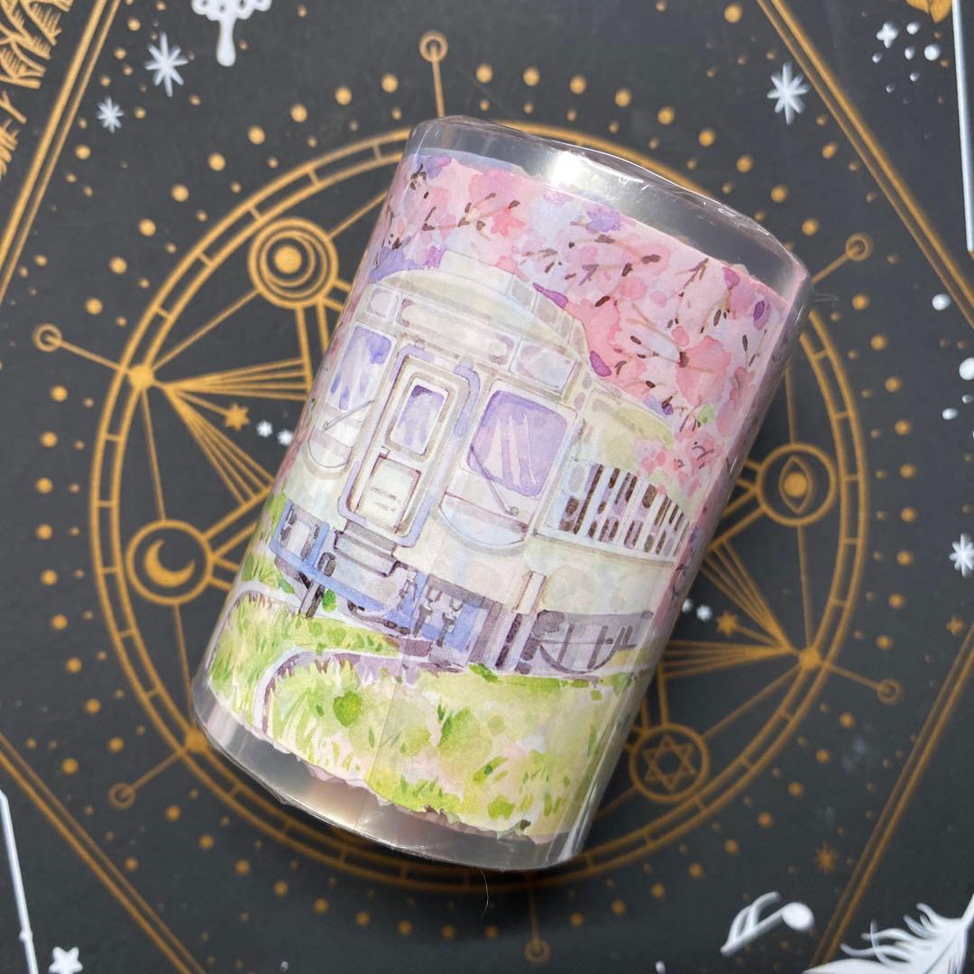 【N】海外　10m巻　貝殻光/PETマスキングテープ　お花/動物/人物系/背景系