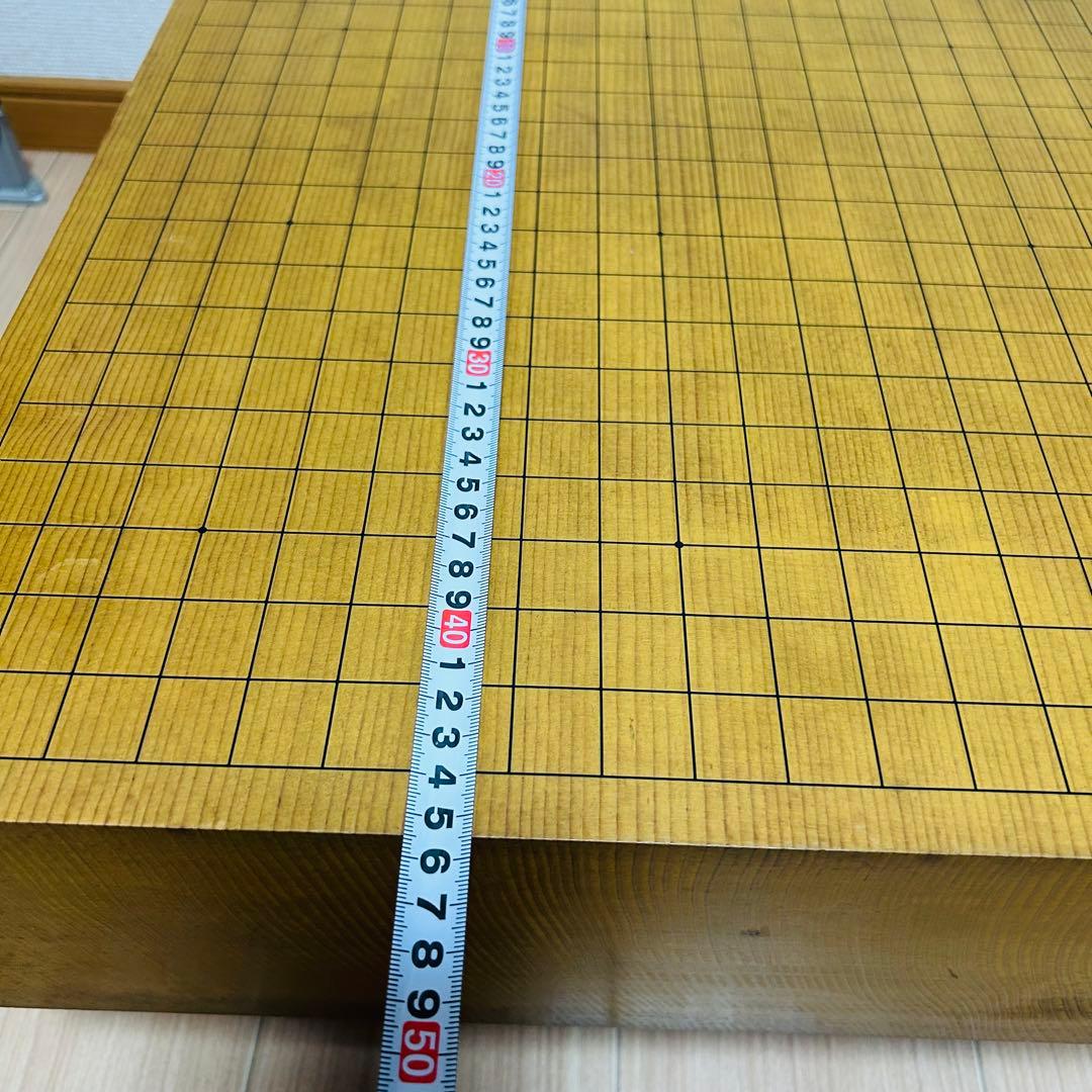 囲碁盤 本榧 天地柾目 ヘソ・脚付き 4.5寸 13.5cm 高級　国産