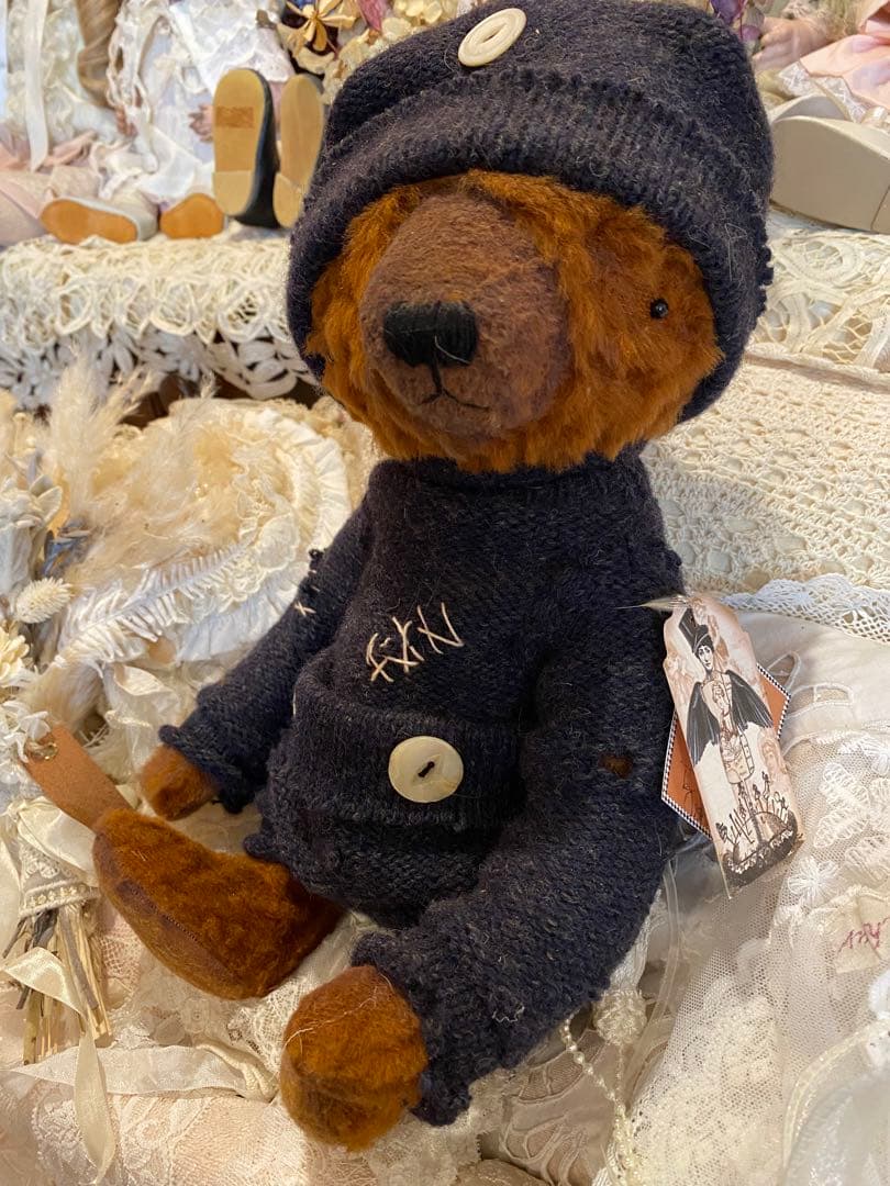海外作家ベア　Jamie Bear テディベア　ヴィンテージ風❤️