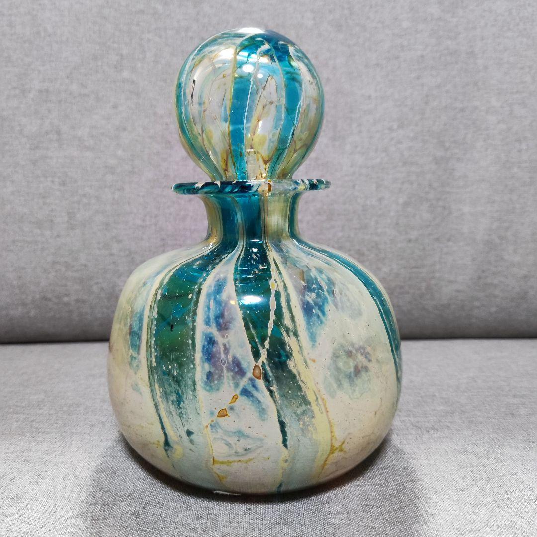 マルタガラス　イムディーナ ガラス 瓶 マルタガラス　Mdina Glass