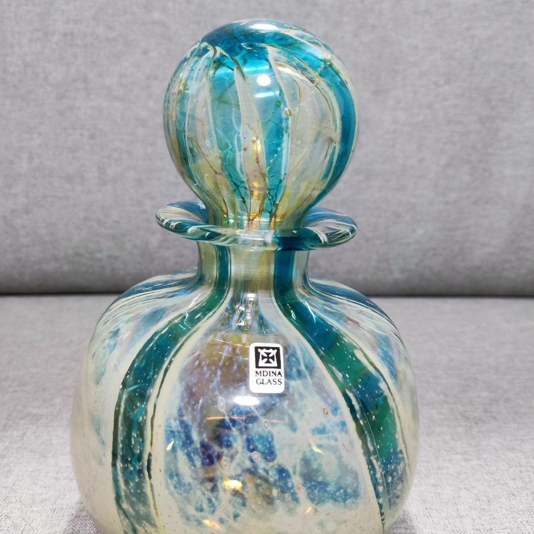 マルタガラス　イムディーナ ガラス 瓶 マルタガラス　Mdina Glass