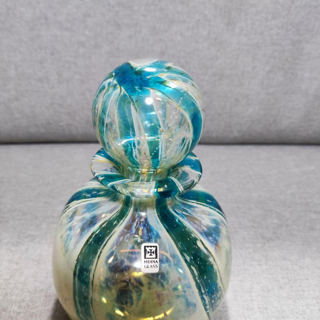 マルタガラス　イムディーナ ガラス 瓶 マルタガラス　Mdina Glass
