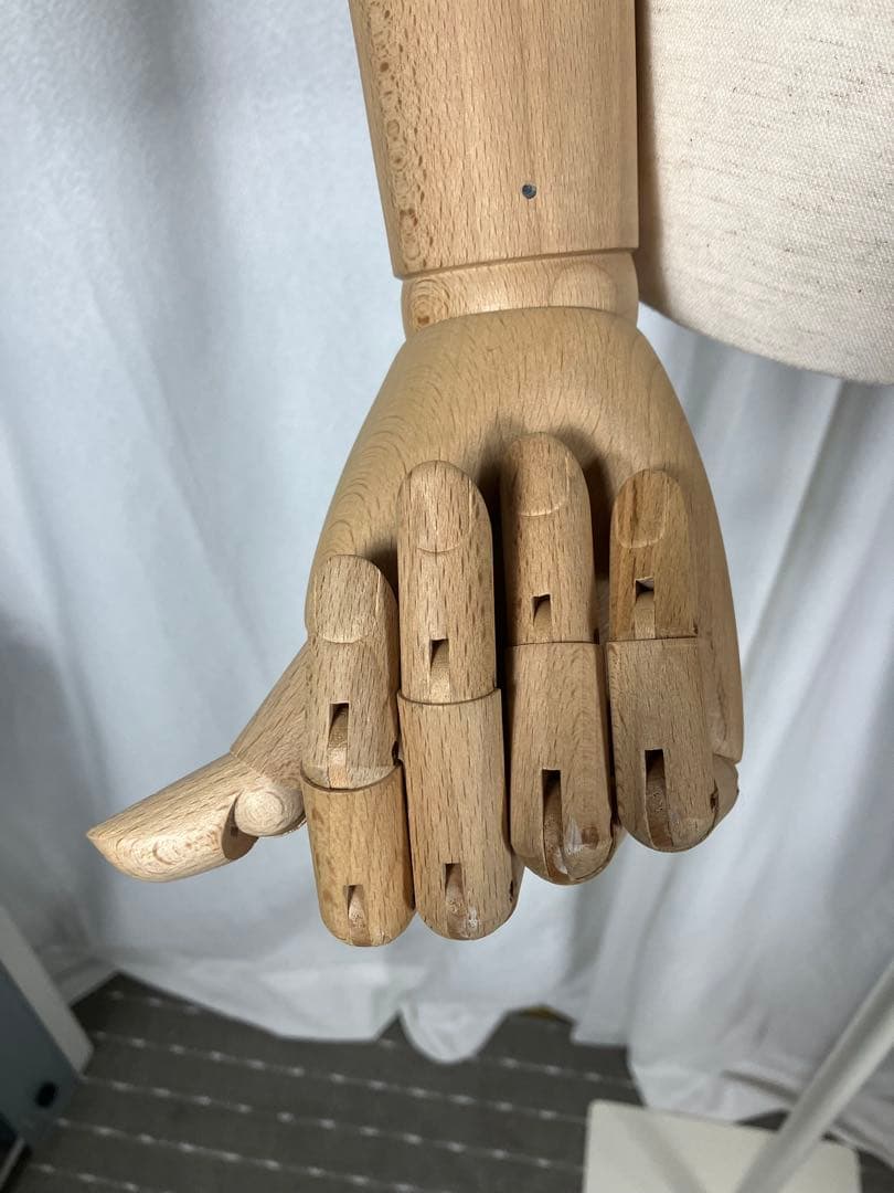 希少　東京キイヤ メンズトルソー マネキン 木製可動アーム付